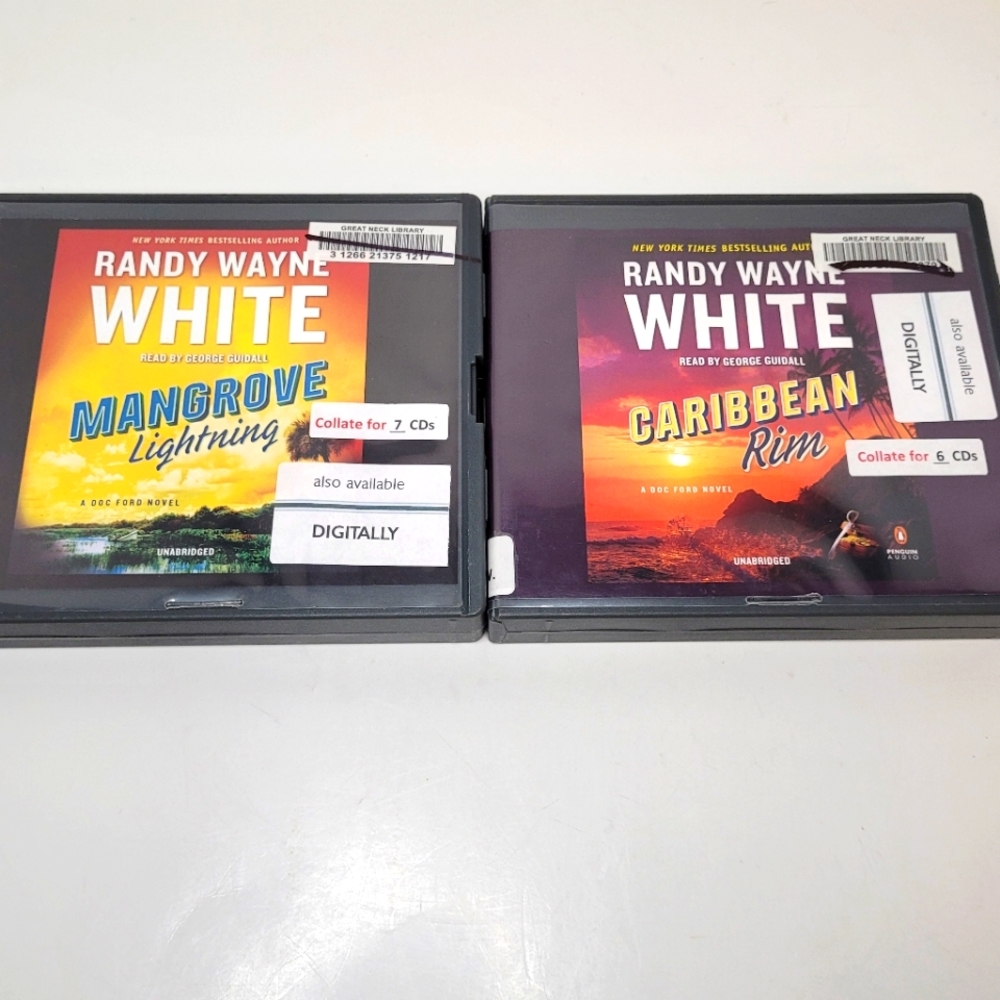 Randy Wayne White Lot of Two Audiobooks Ex-Library